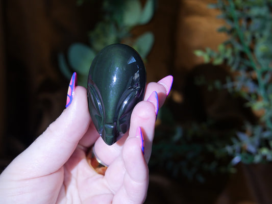 Rainbow Obsidian Alien #3