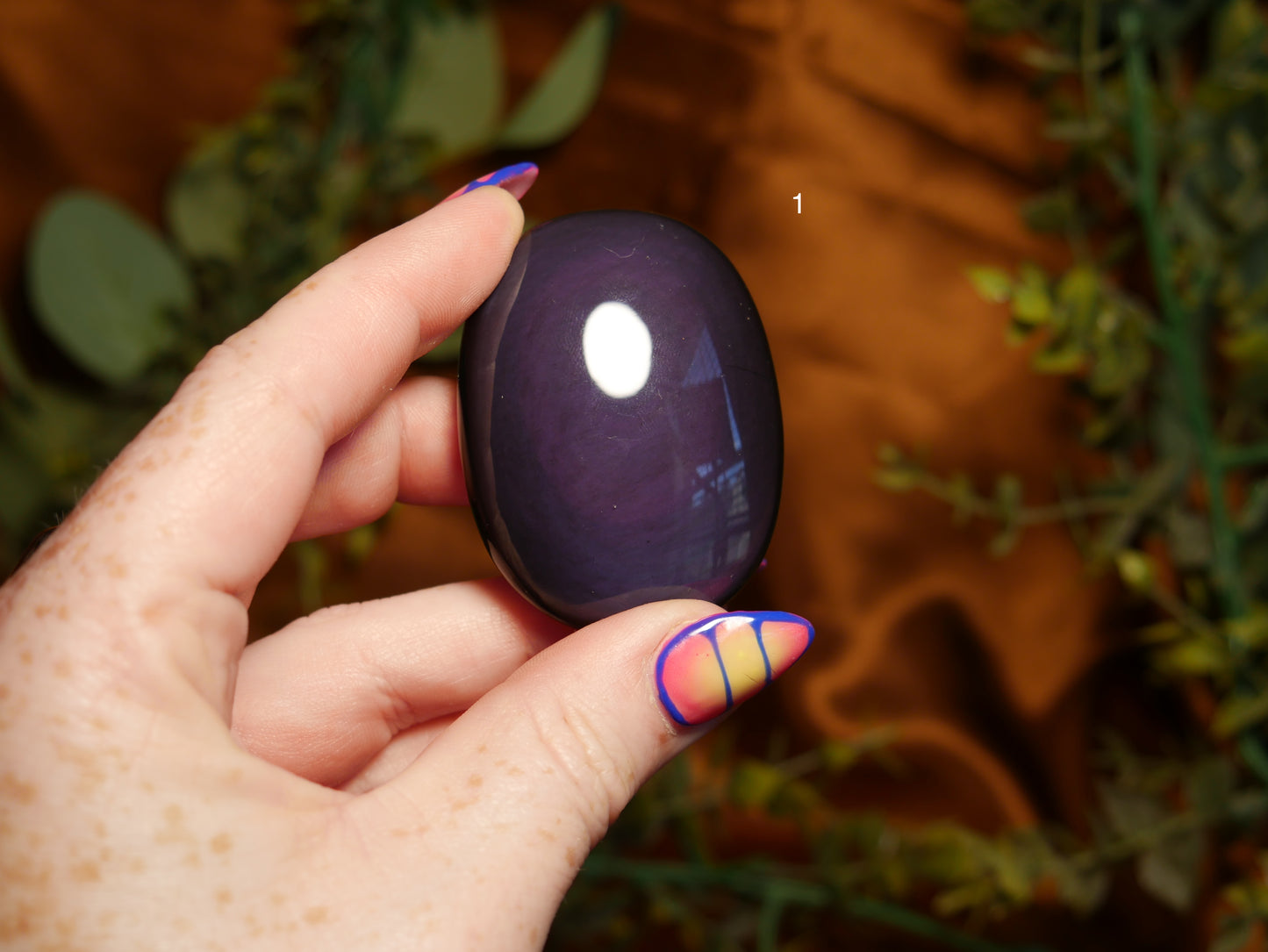 Rainbow Obsidian Palm Stone [various]