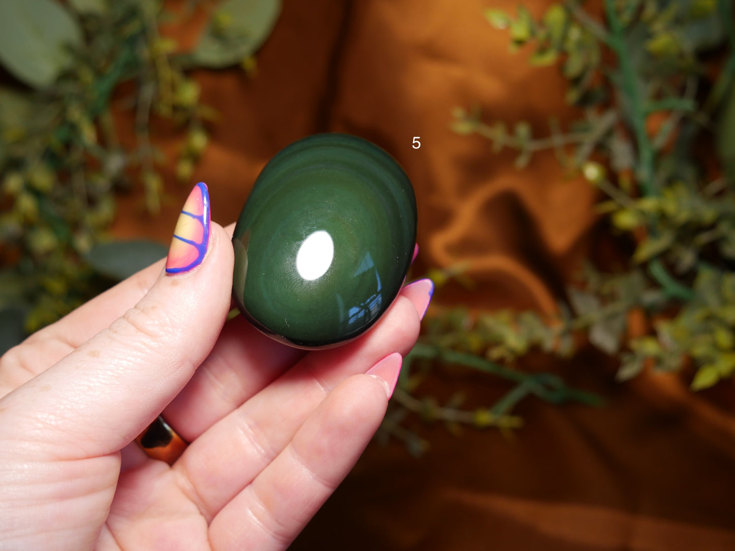 Rainbow Obsidian Palm Stone [various]