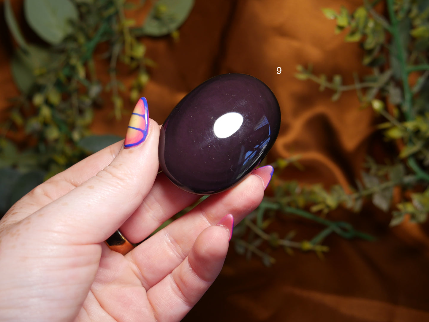 Rainbow Obsidian Palm Stone [various]