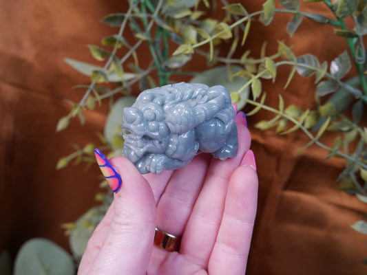 Burma Jade Dragon Turtle - Light