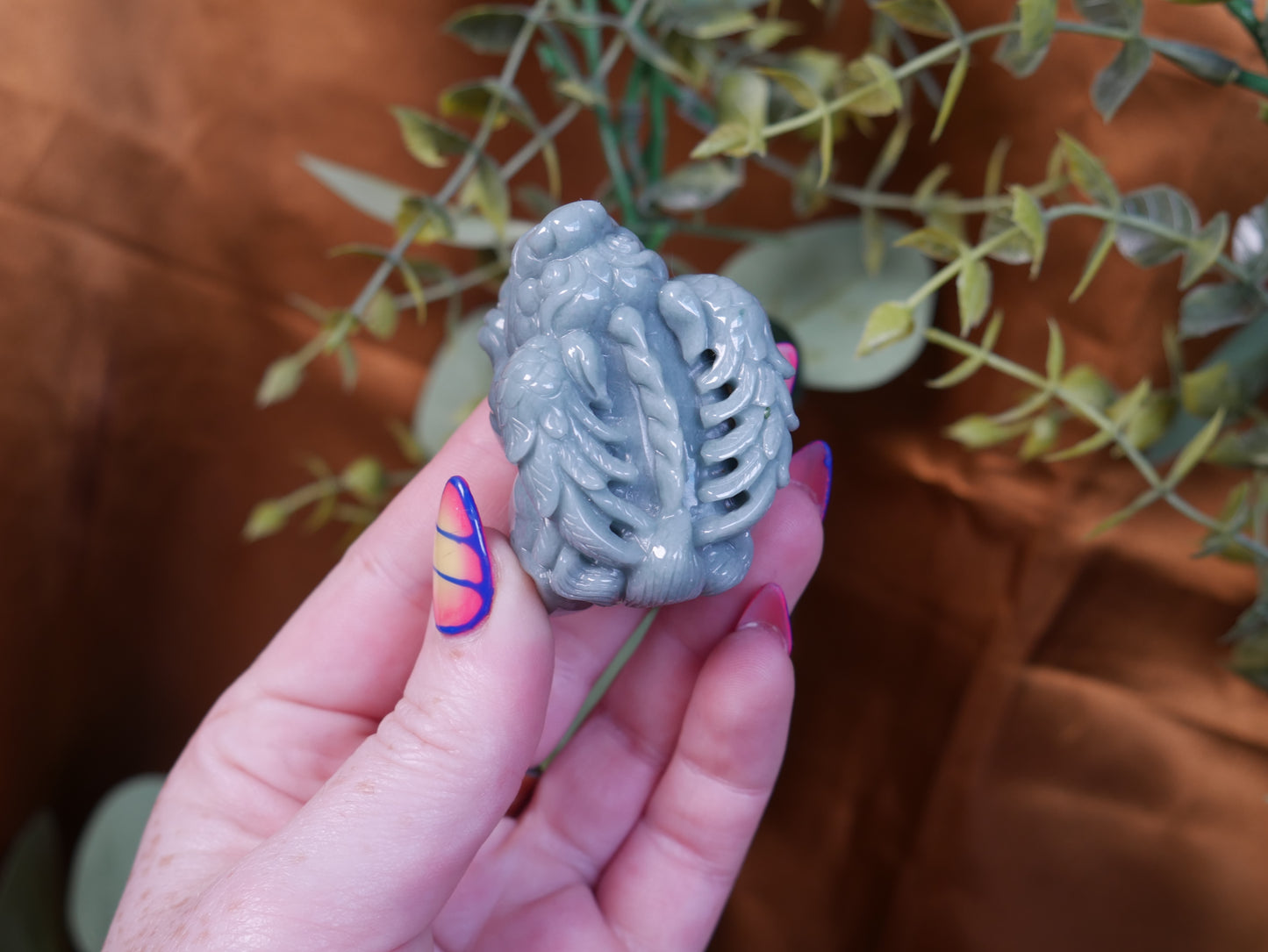Burma Jade Dragon Turtle - Light