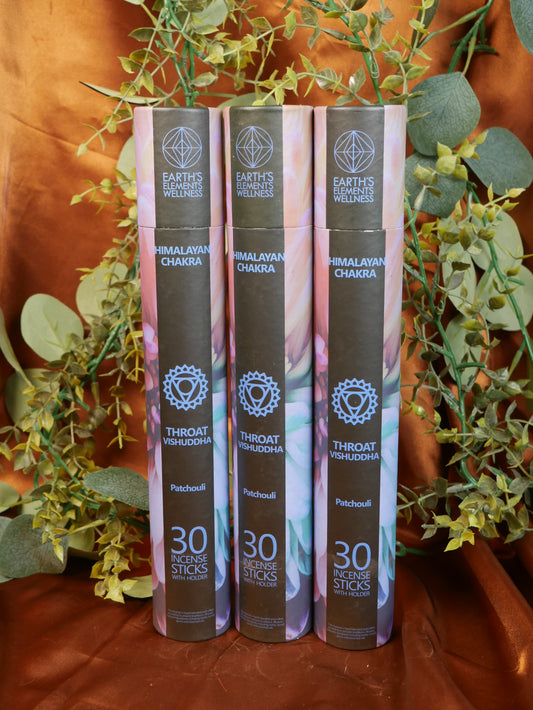 Throat Chakra Incense - Patchouli
