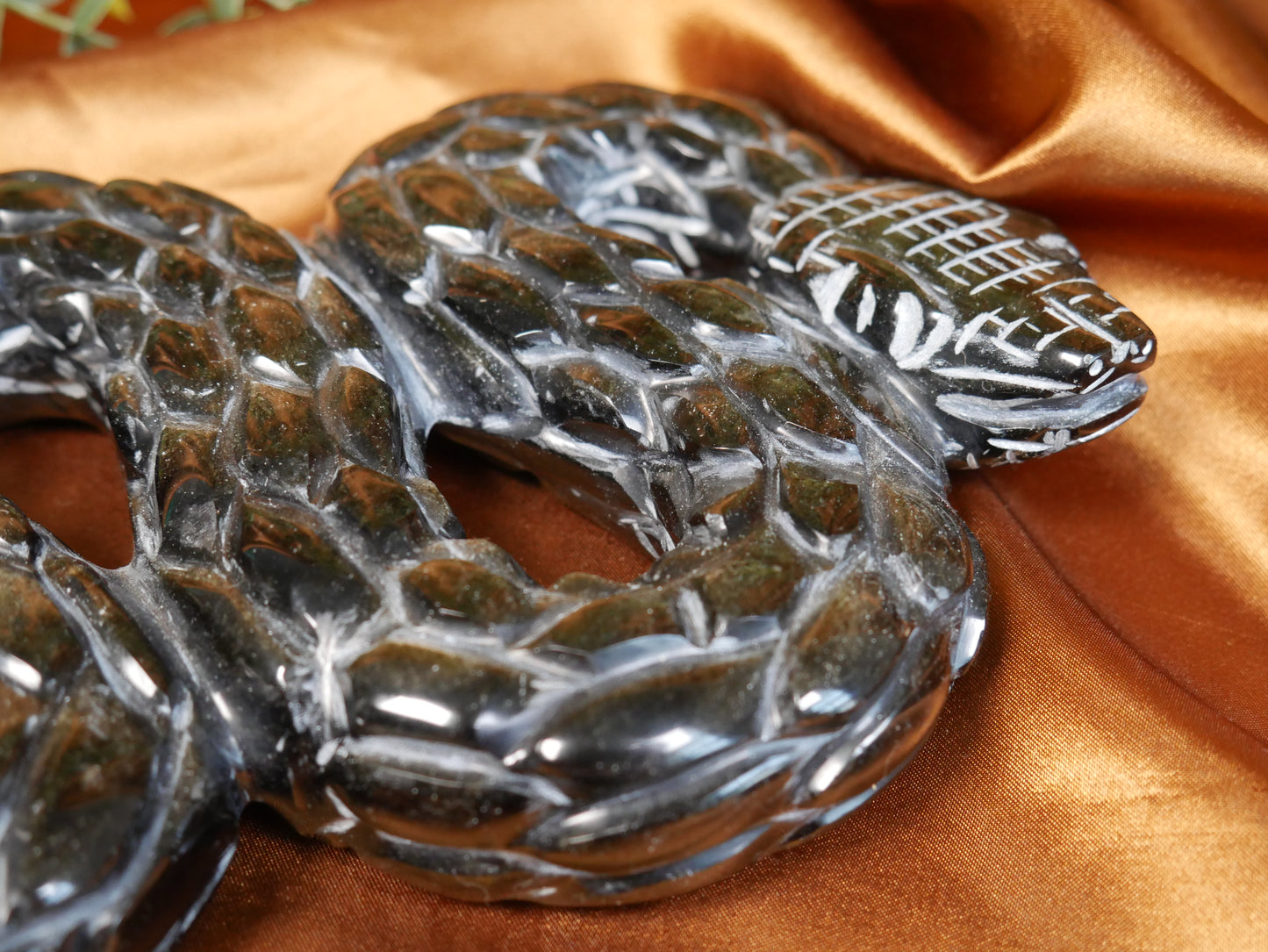 Gold Sheen Obsidian Serpent