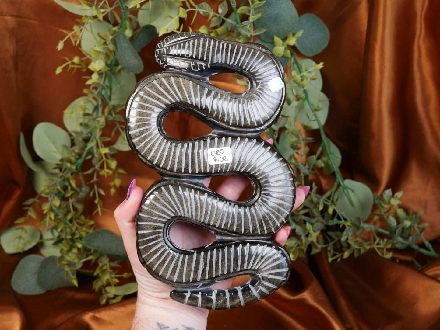 Gold Sheen Obsidian Serpent