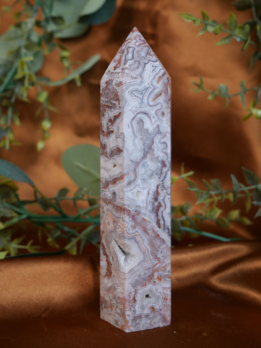 Crazy Lace Agate Tower #7