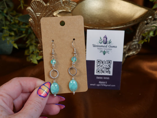 Amazonite Earrings - Untamed Gems