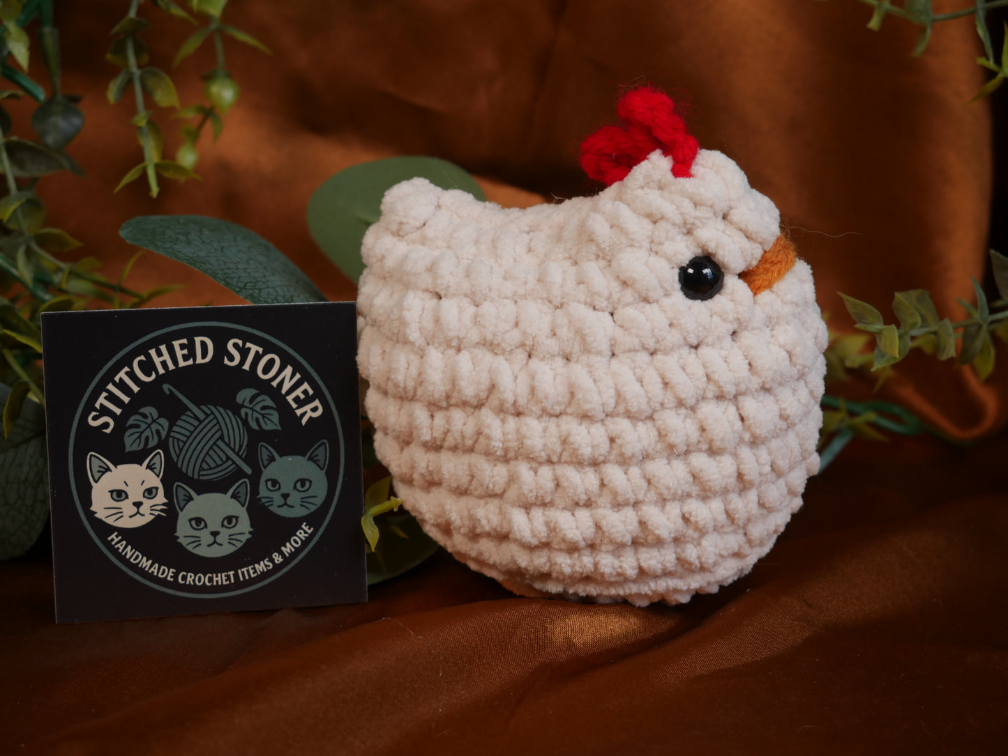 Crocheted Chicken - Stitched Stoner
