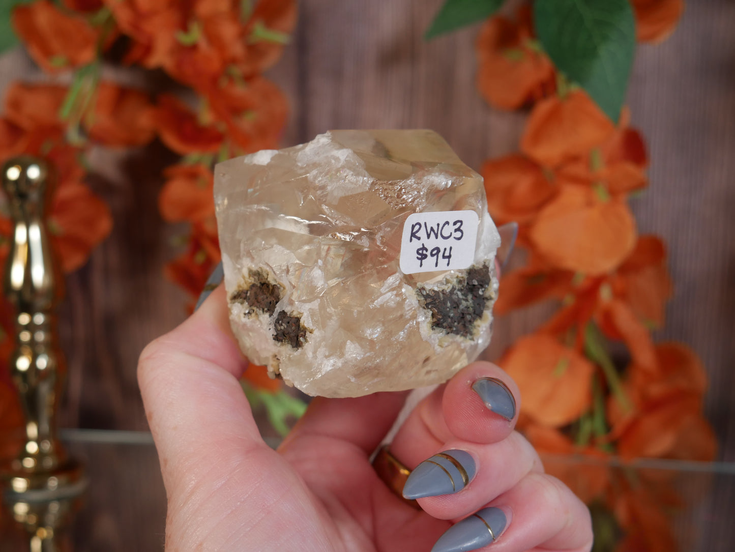 Unpolished Indian Calcite Cube