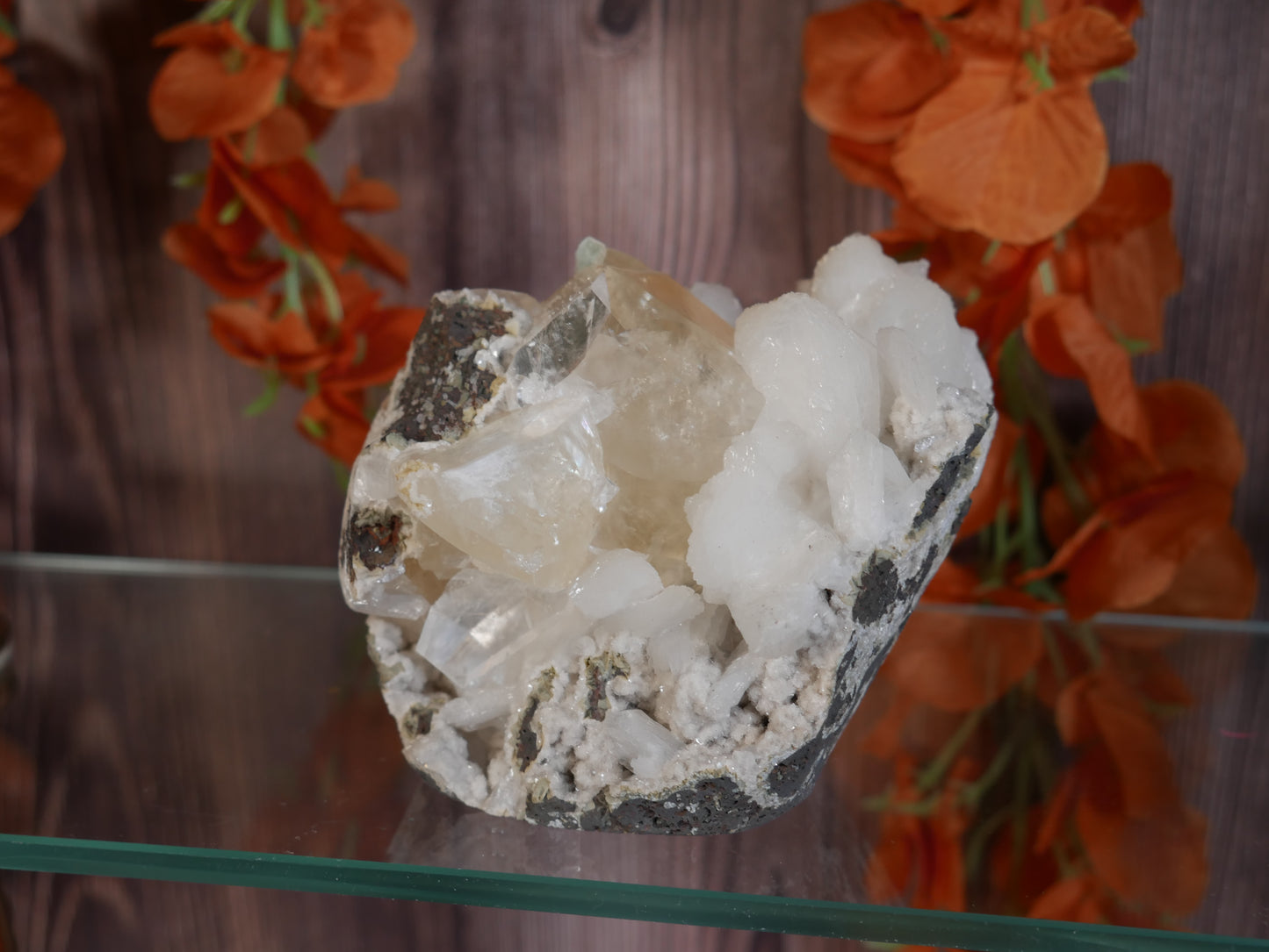 Calcite & Stilbite Custbase #4