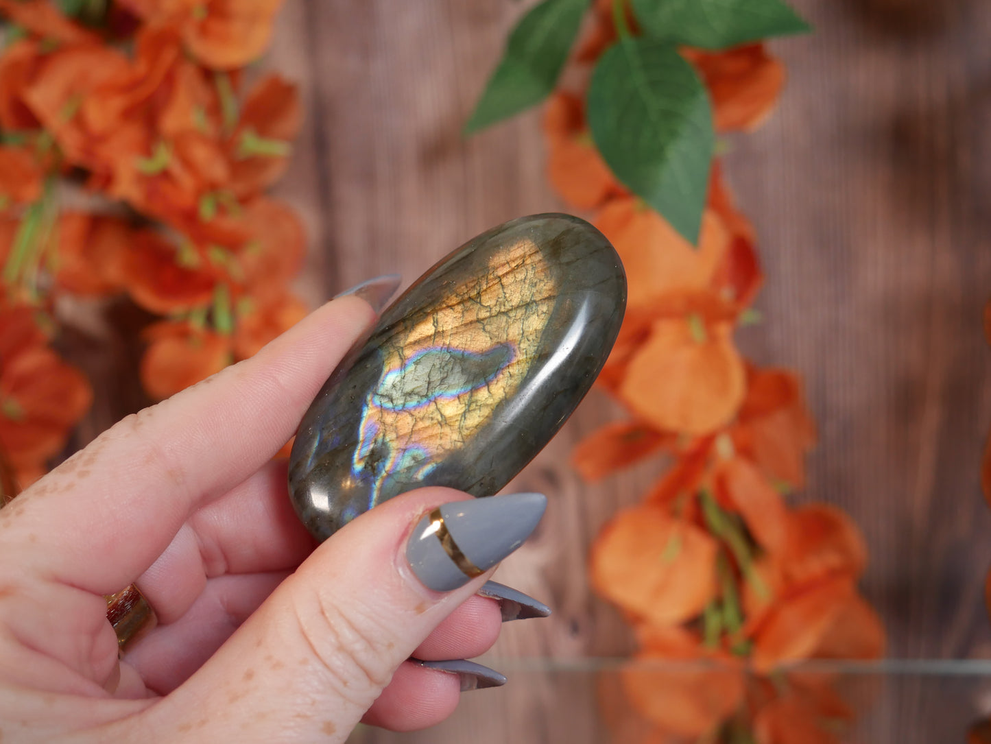 Labradorite Palm Stone #21