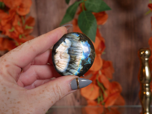 Labradorite Palm Stone #34