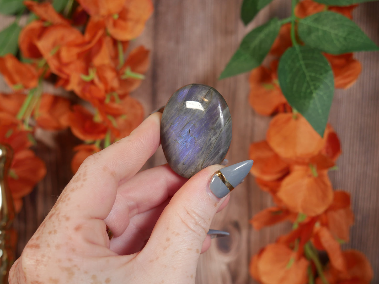 Labradorite Palm Stone #52