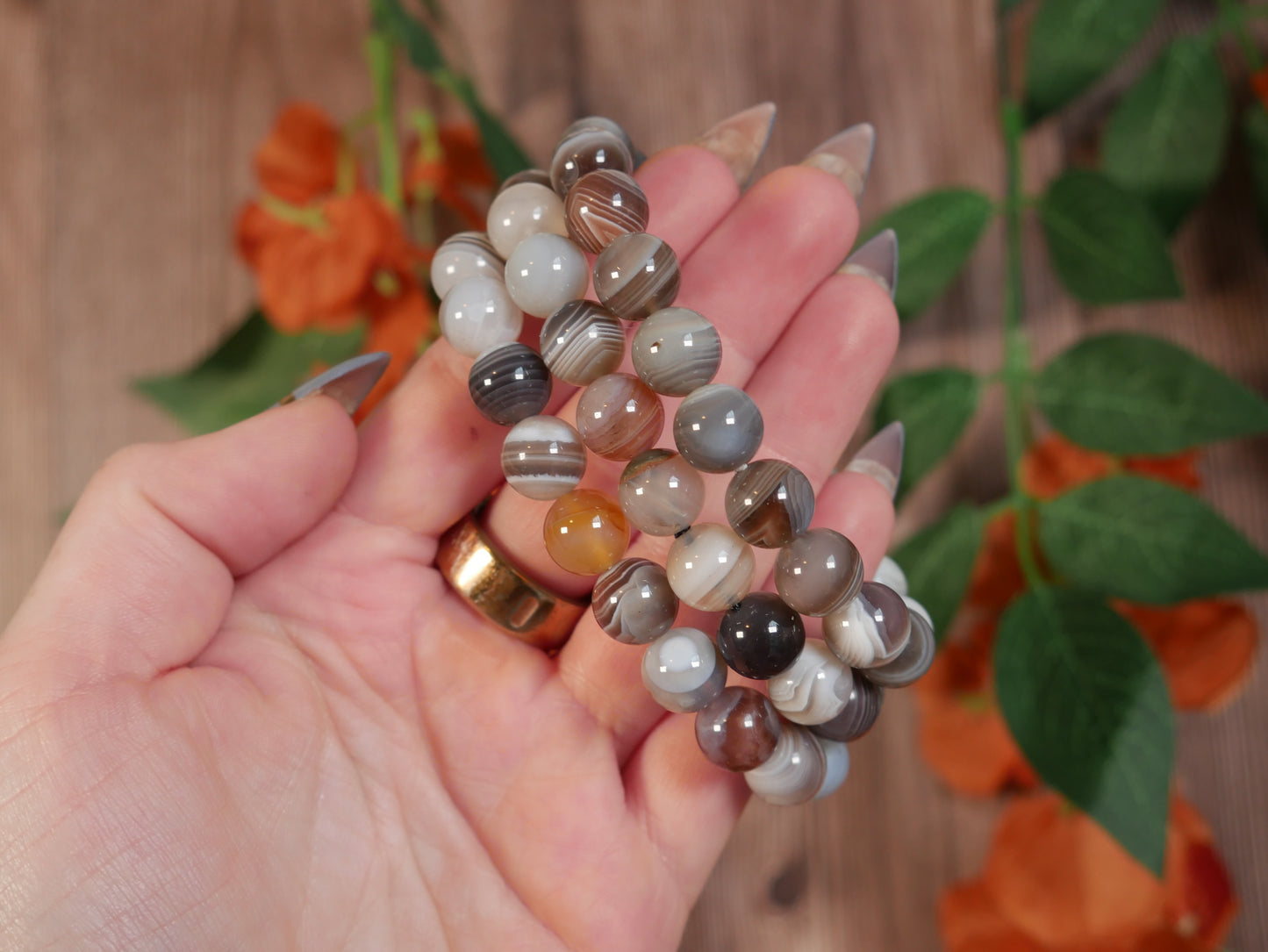 Botswana Agate Bracelet [high quality]