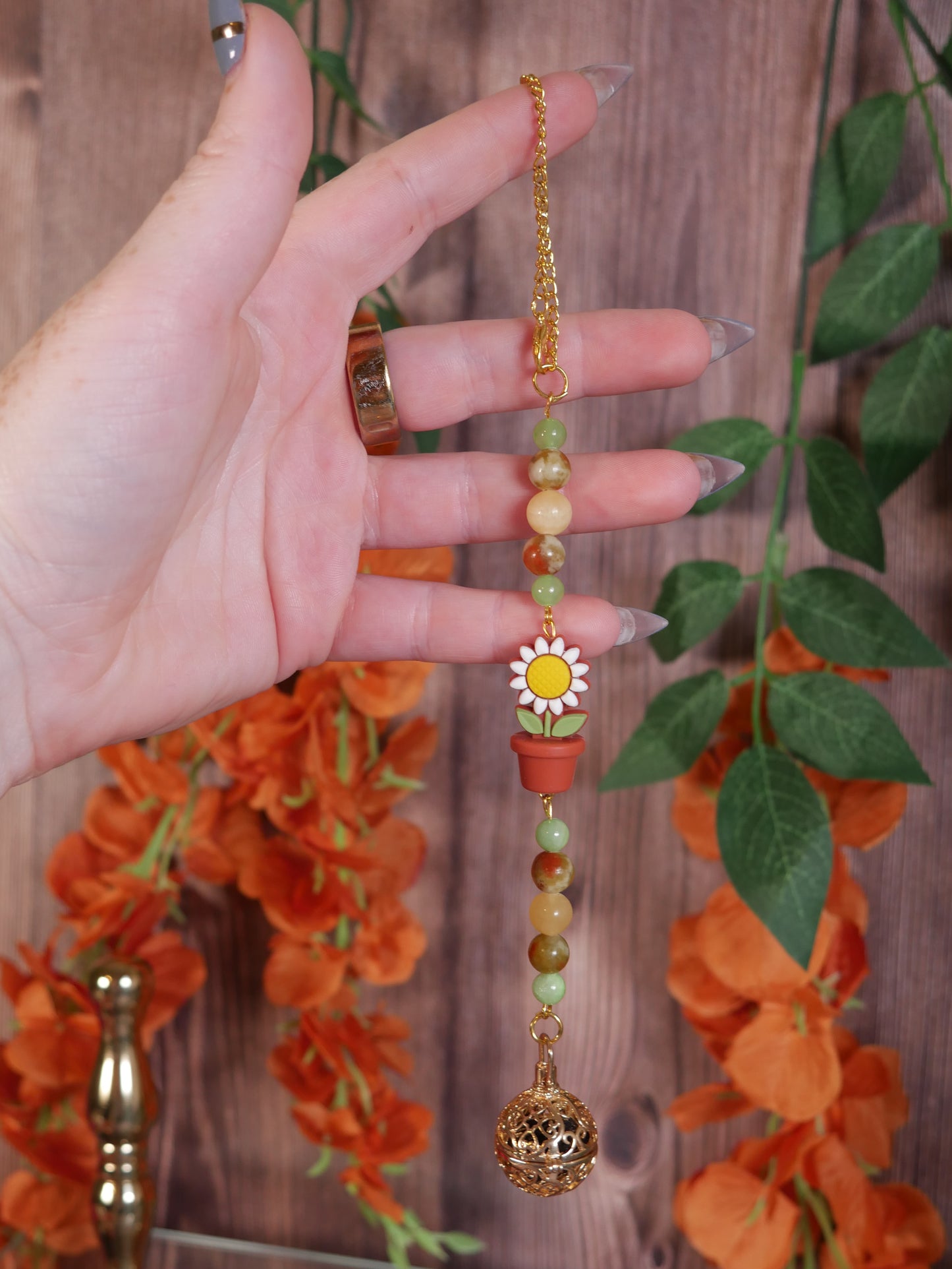 Sunflower Car Mirror Decor