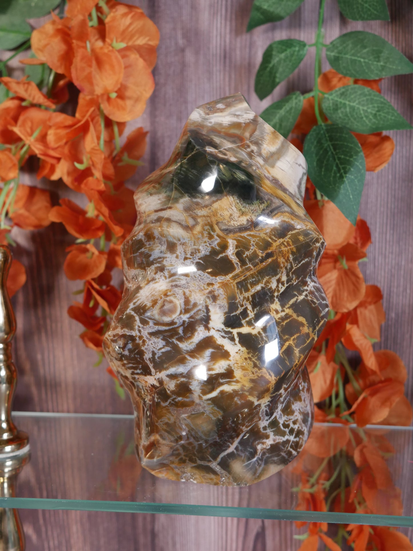 Green Petrified Wood Flame