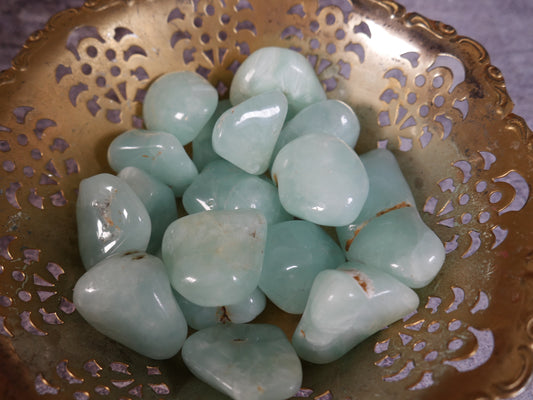 Feathery Prehnite Tumble
