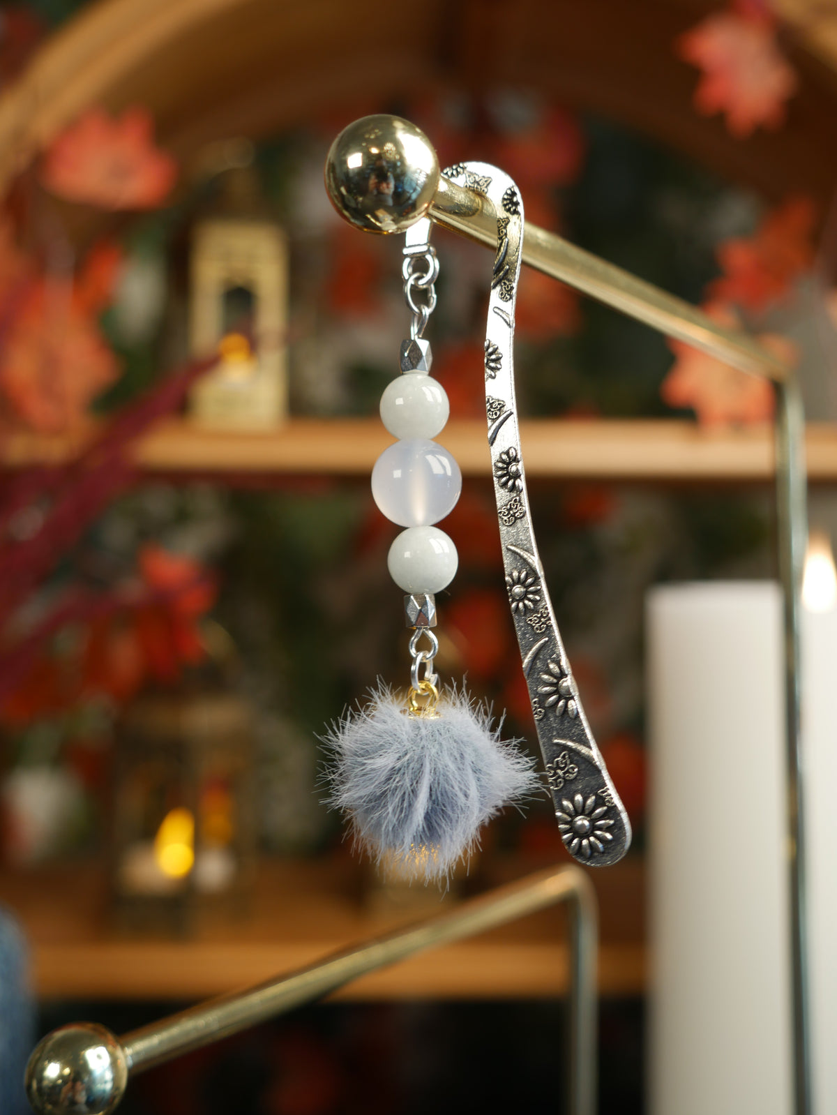 Blue Poof Bookmark