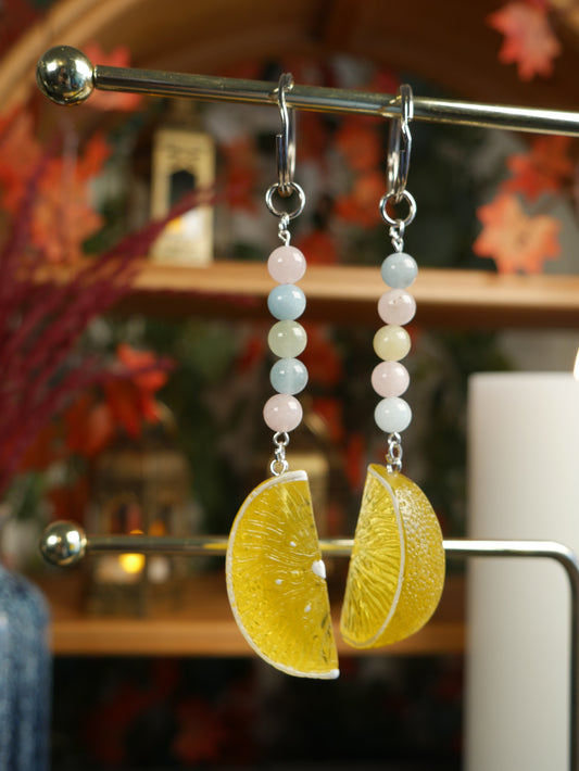 Orange Slice Keychain