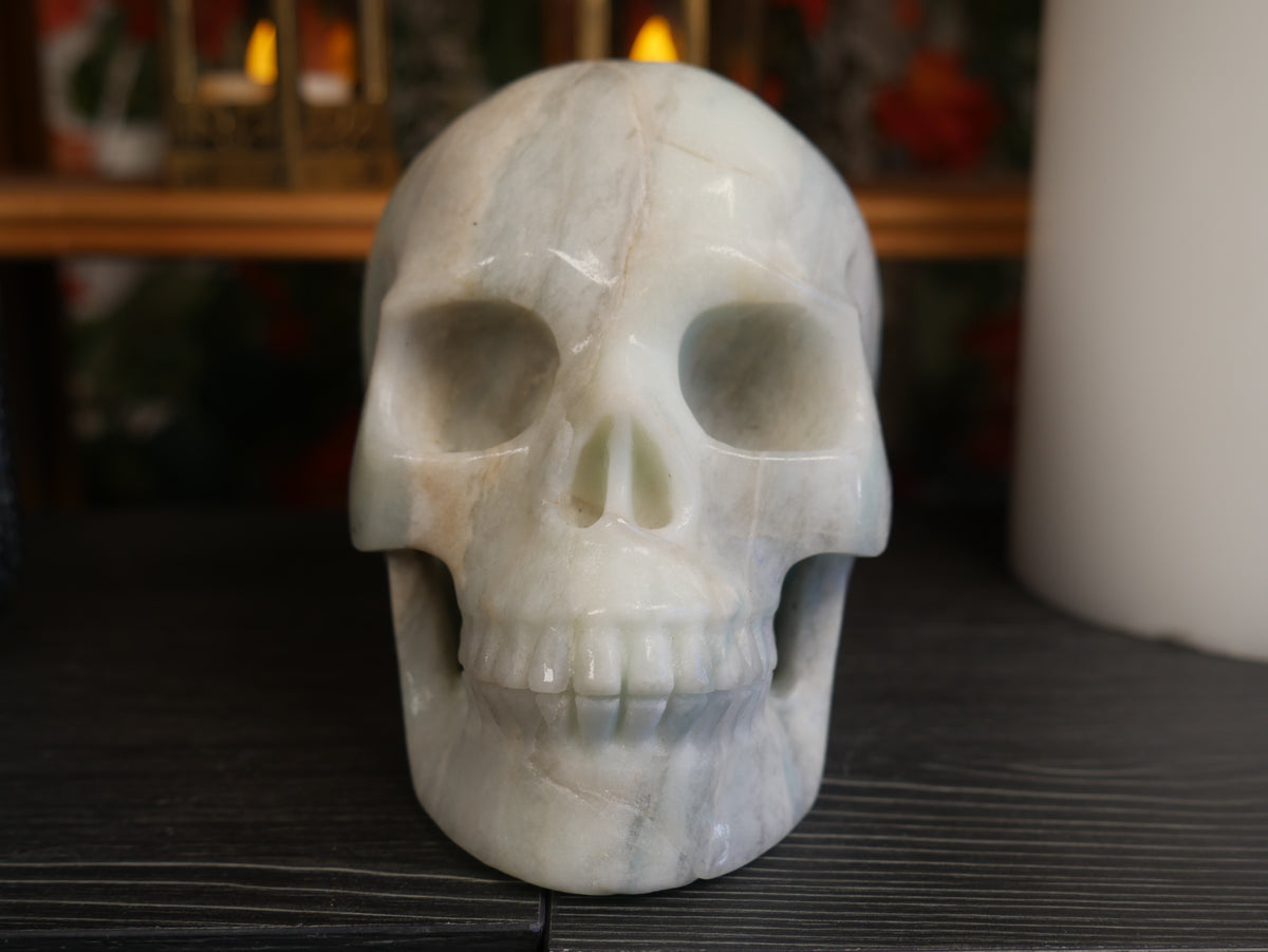 Sky Blue Quartz Skull