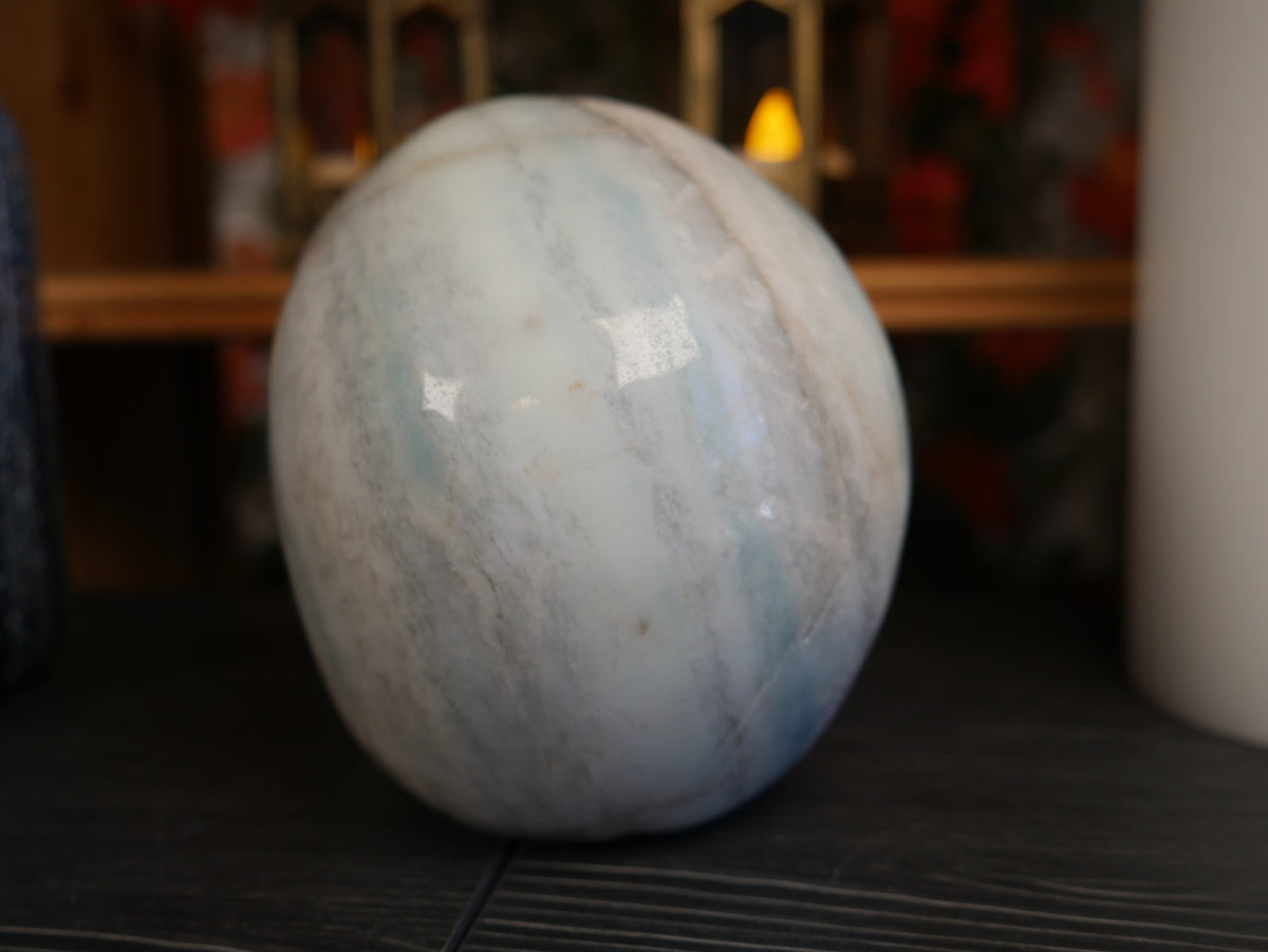 Sky Blue Quartz Skull