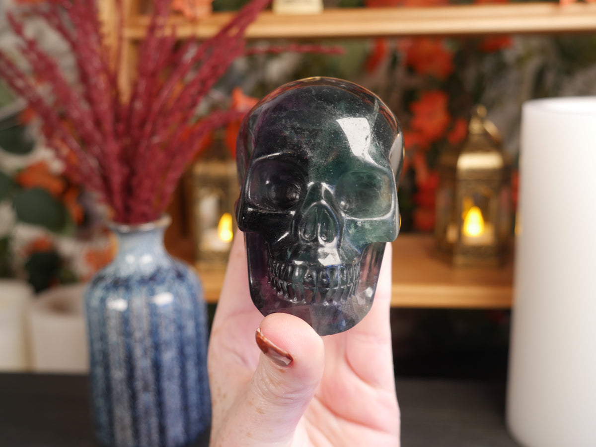 Deep Fluorite Skull