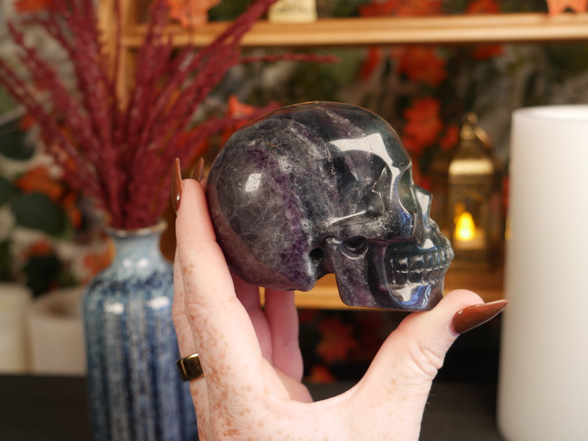 Deep Fluorite Skull