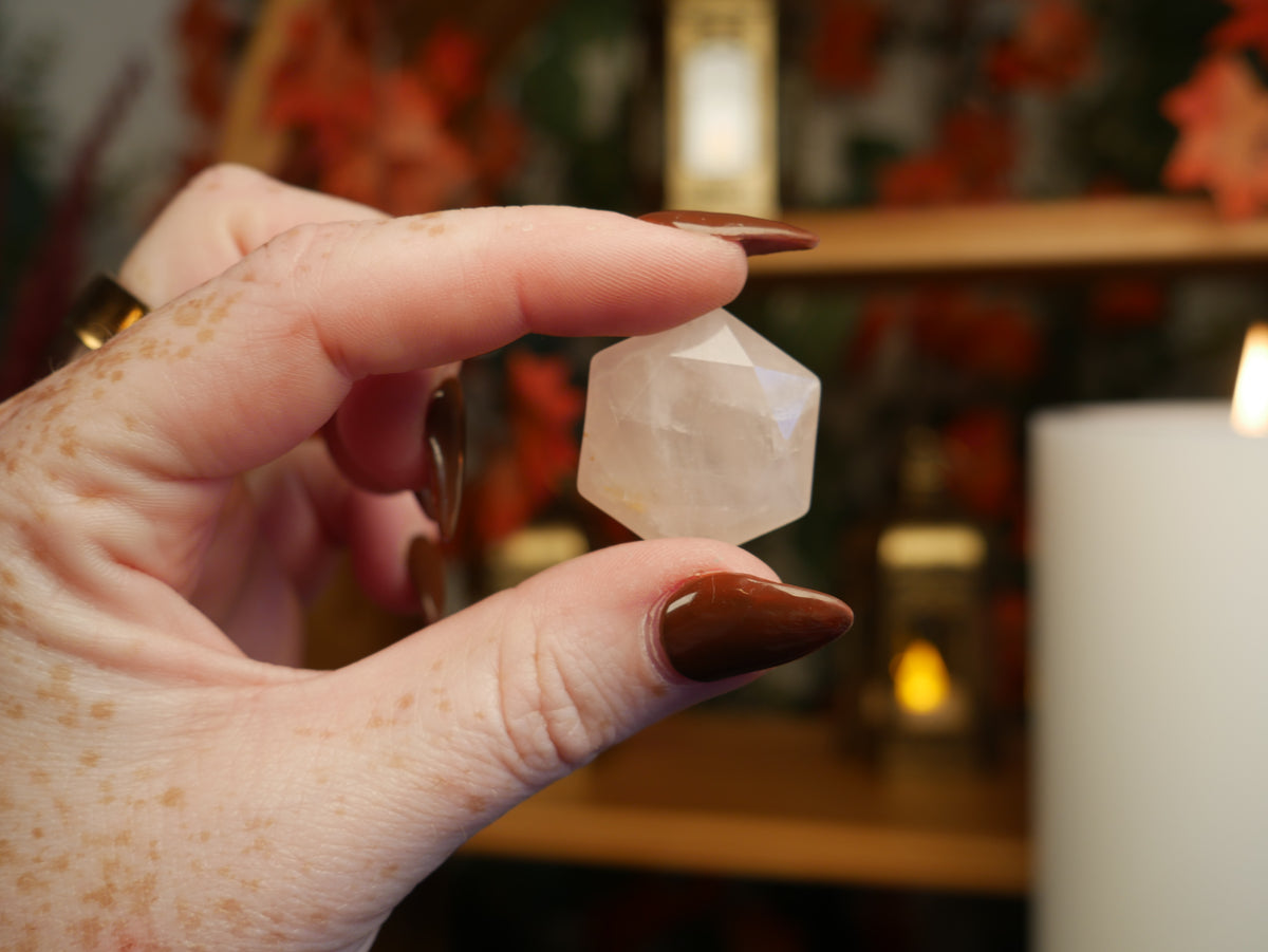 Rose Quartz Hexagon