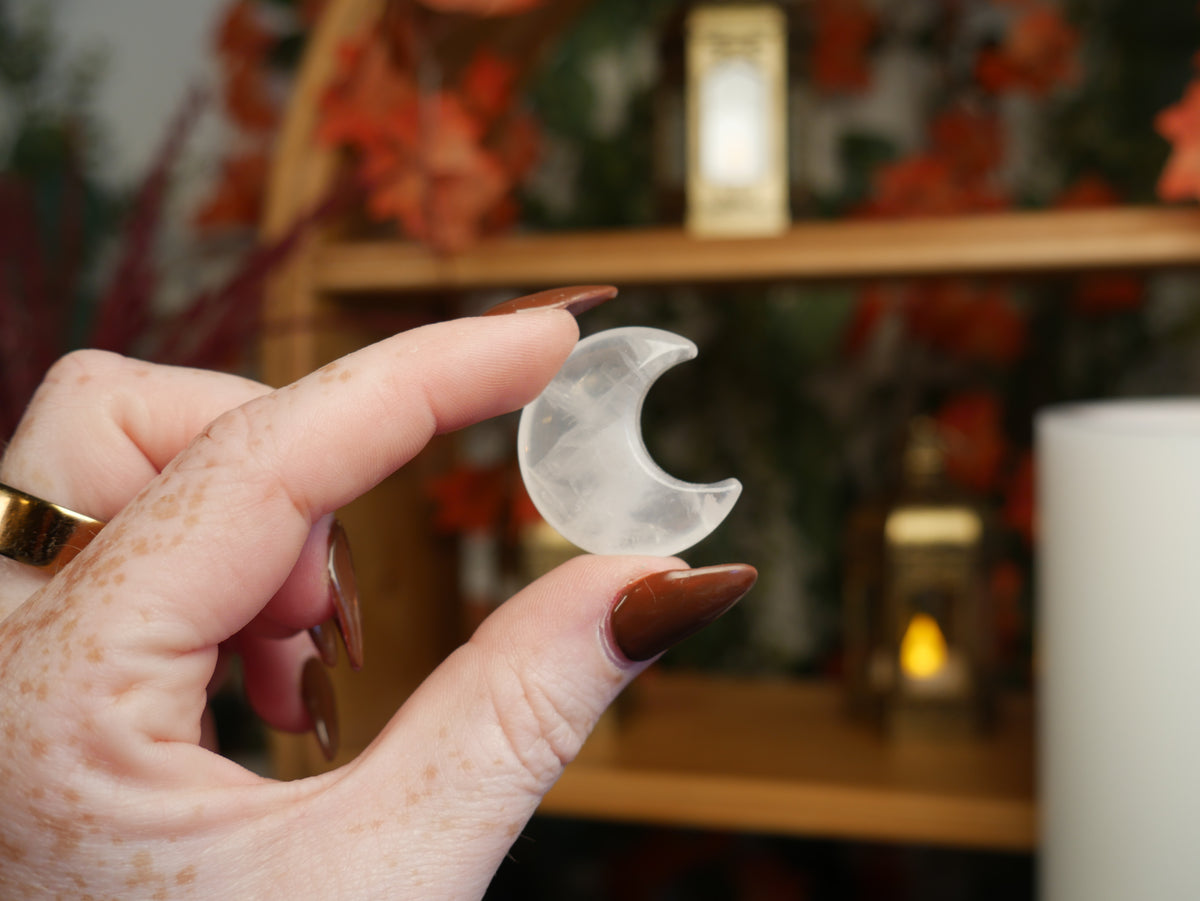 Clear Quartz Moon