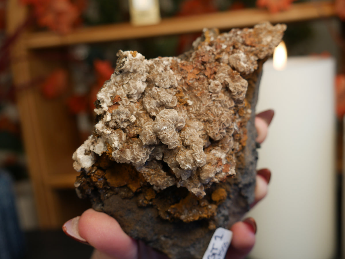 Calcite on Goethite