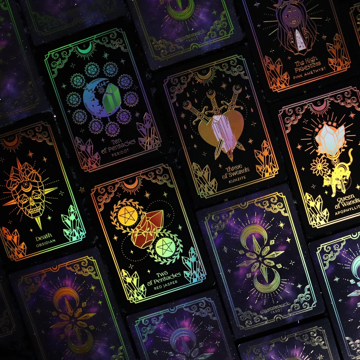 Moonstruck Crystals - Gold Tarot Deck