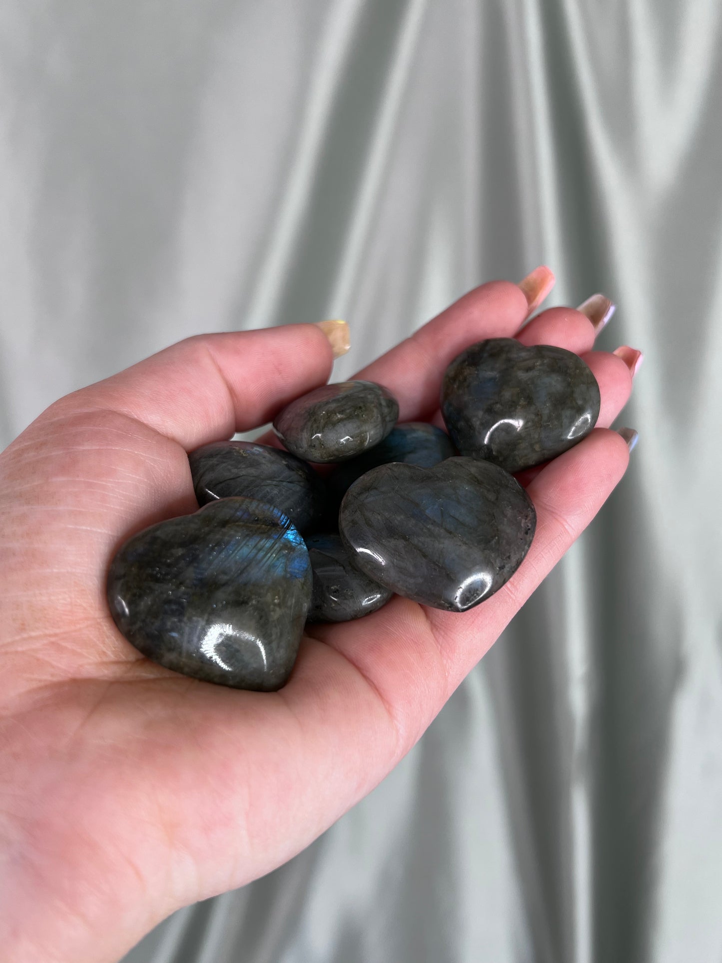 Mini Labradorite Heart