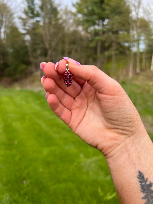 Garnet Grape Pendant