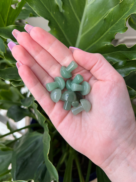 Green Aventurine Mini Mushroom